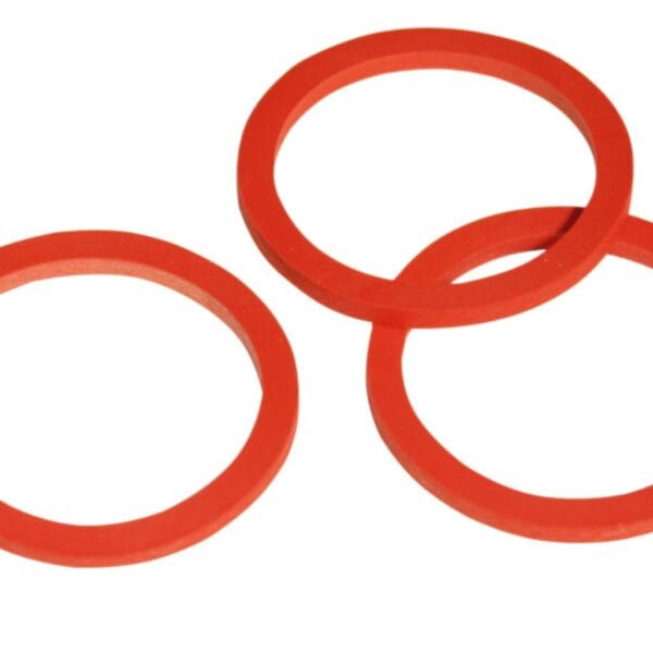 Pakning for ventil. rød 3mm