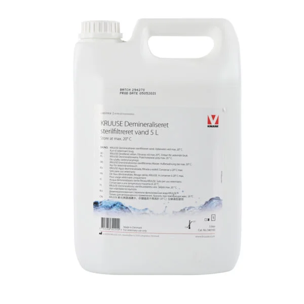 KRUUSE Demineralisert sterilfiltrert vann 5 L