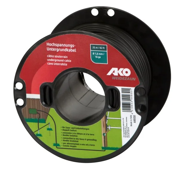 AKO Dobbeltisolert Ø 2.5mm kabel. 100m