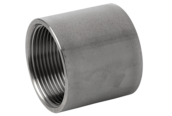 Gjengedeler rustfri Muffe.  1/2"