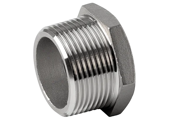 Gjengedeler rustfri Overgangsnippel U/I. 1" - 1/2"