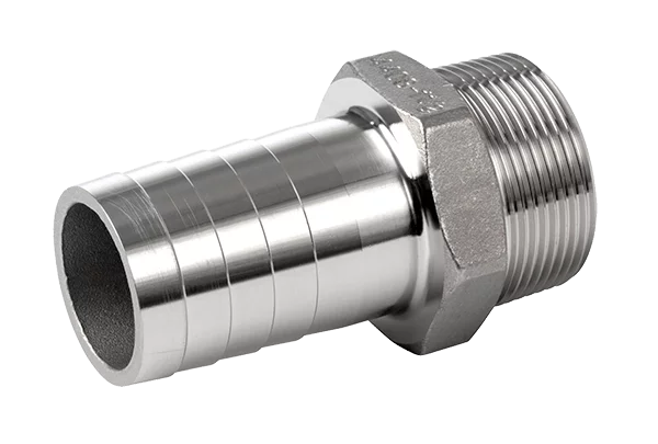 Gjengedeler rustfri Slangenippel utv 1/2" - 14mm