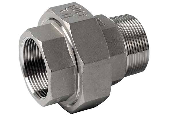 Gjengedeler rustfri Union I/U. konisk.  3/4"