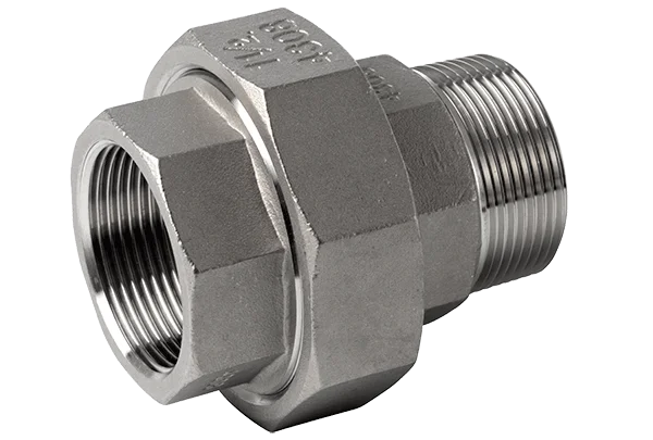 Gjengedeler rustfri Union I/U. konisk.  1"