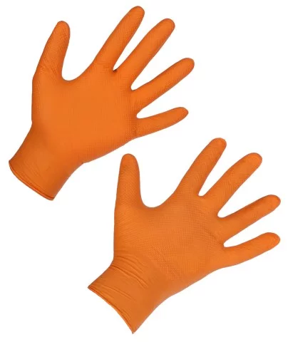 Nitril hanske X-Grip 240 mm, 50 pcs, orange - Bilde 5