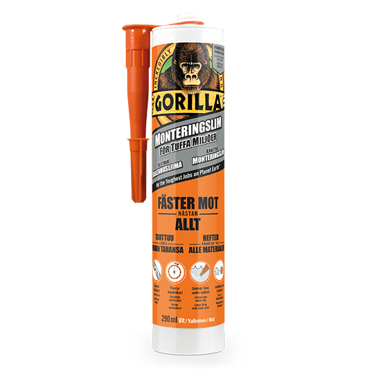 Gorilla Kraftig Monteringslim 290ml