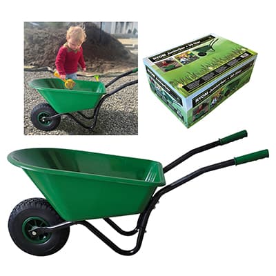 Ryom trillebåre til JUNIOR m/punkteringsfritt hjul 30ltr